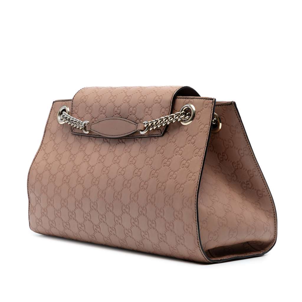 Gucci Large Guccissima Emily Shoulder Bag - Back view