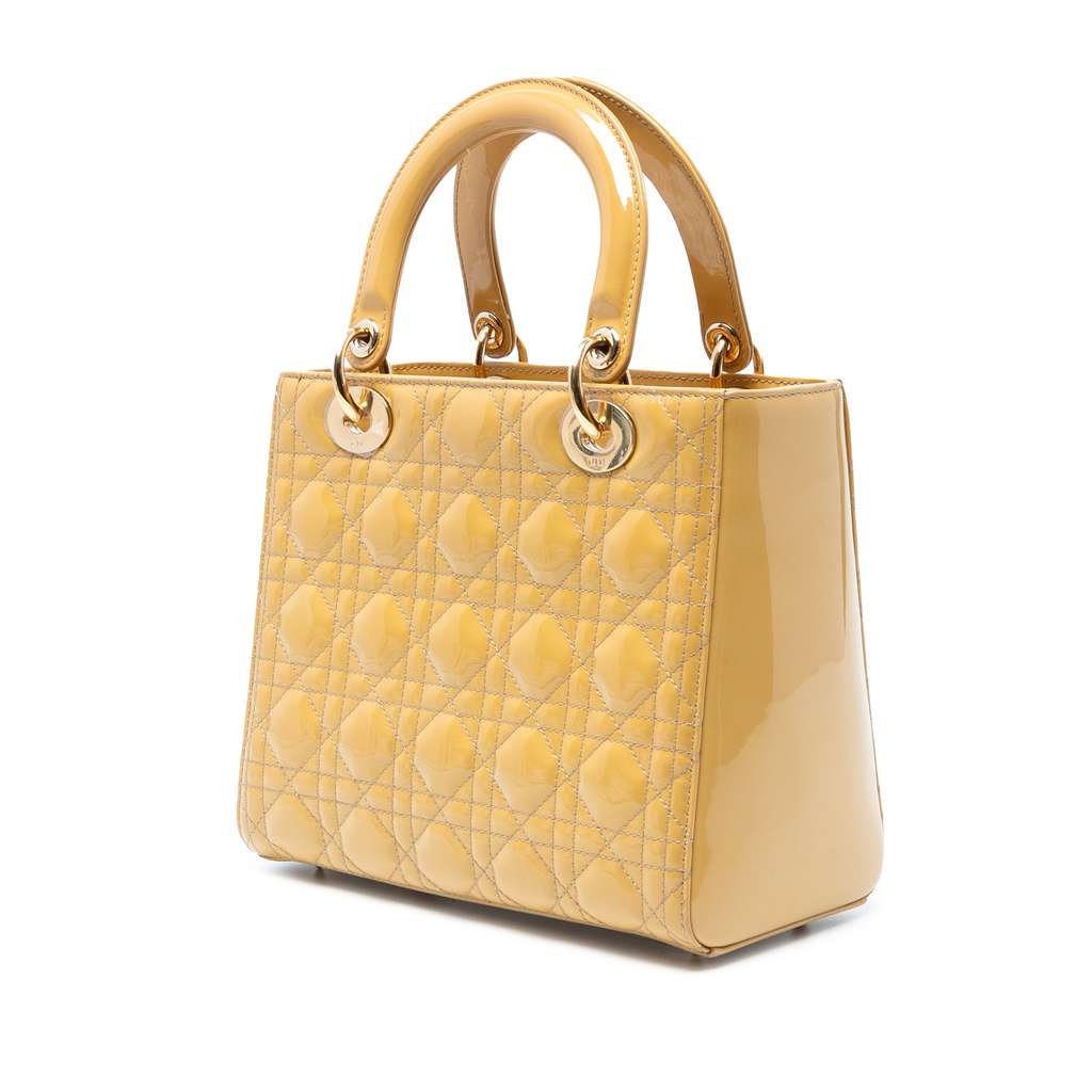 Dior Medium Patent Cannage Lady Dior - Back view