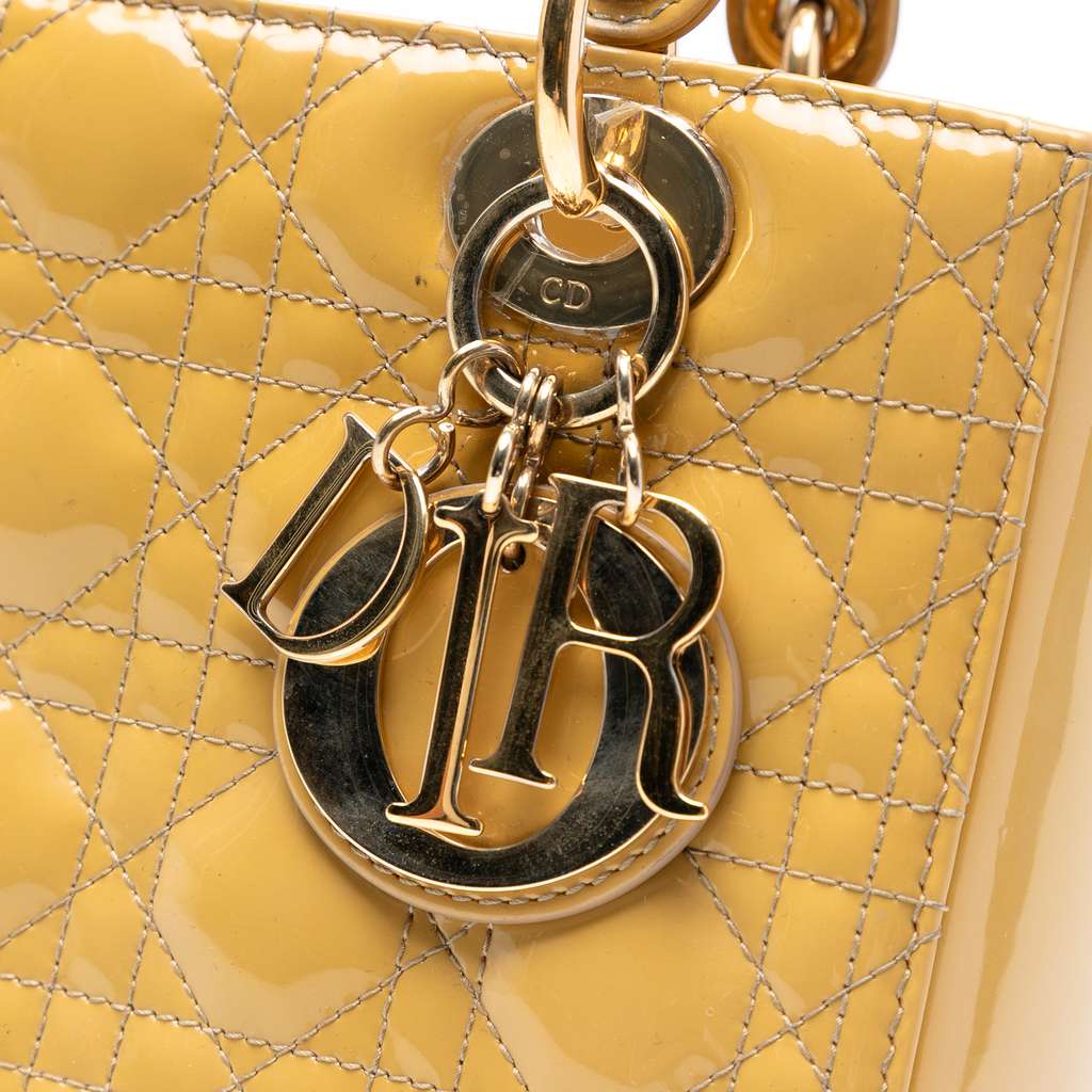Dior Medium Patent Cannage Lady Dior - Detail 1