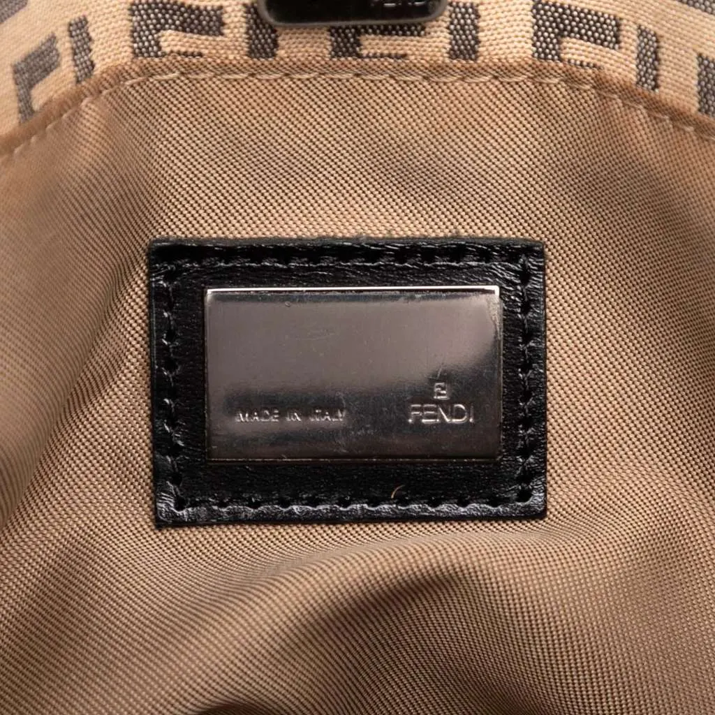 Fendi Zucchino Canvas Tote Brown Canvas Good - Box View
