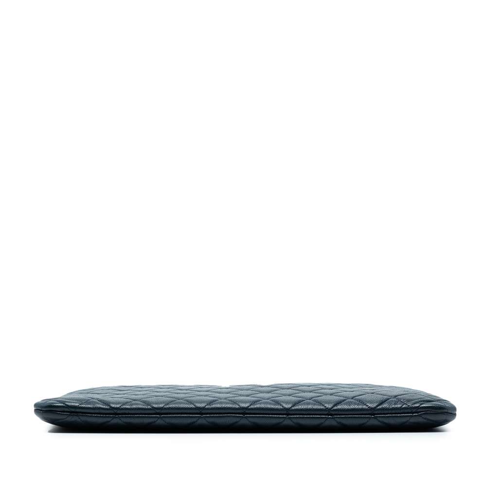 Chanel Large Quilted Caviar O Case Clutch - Image 6
