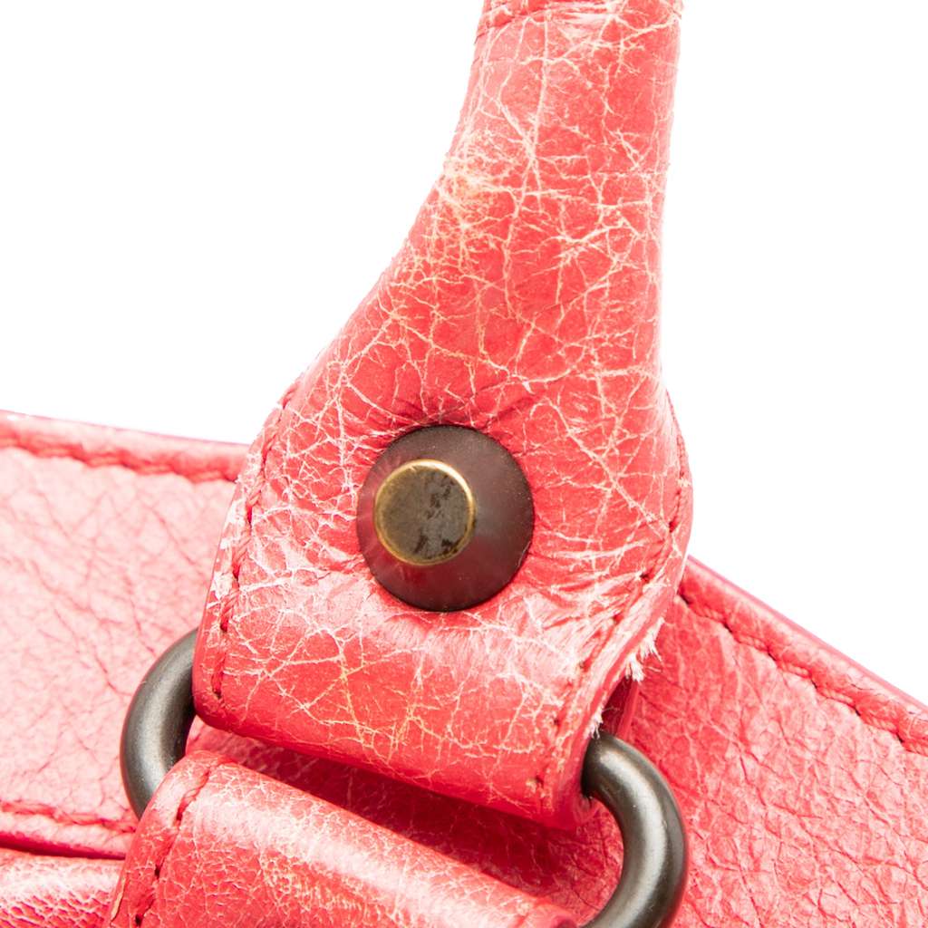 Balenciaga Lambskin Motocross Classic First Satchel - Detail 2