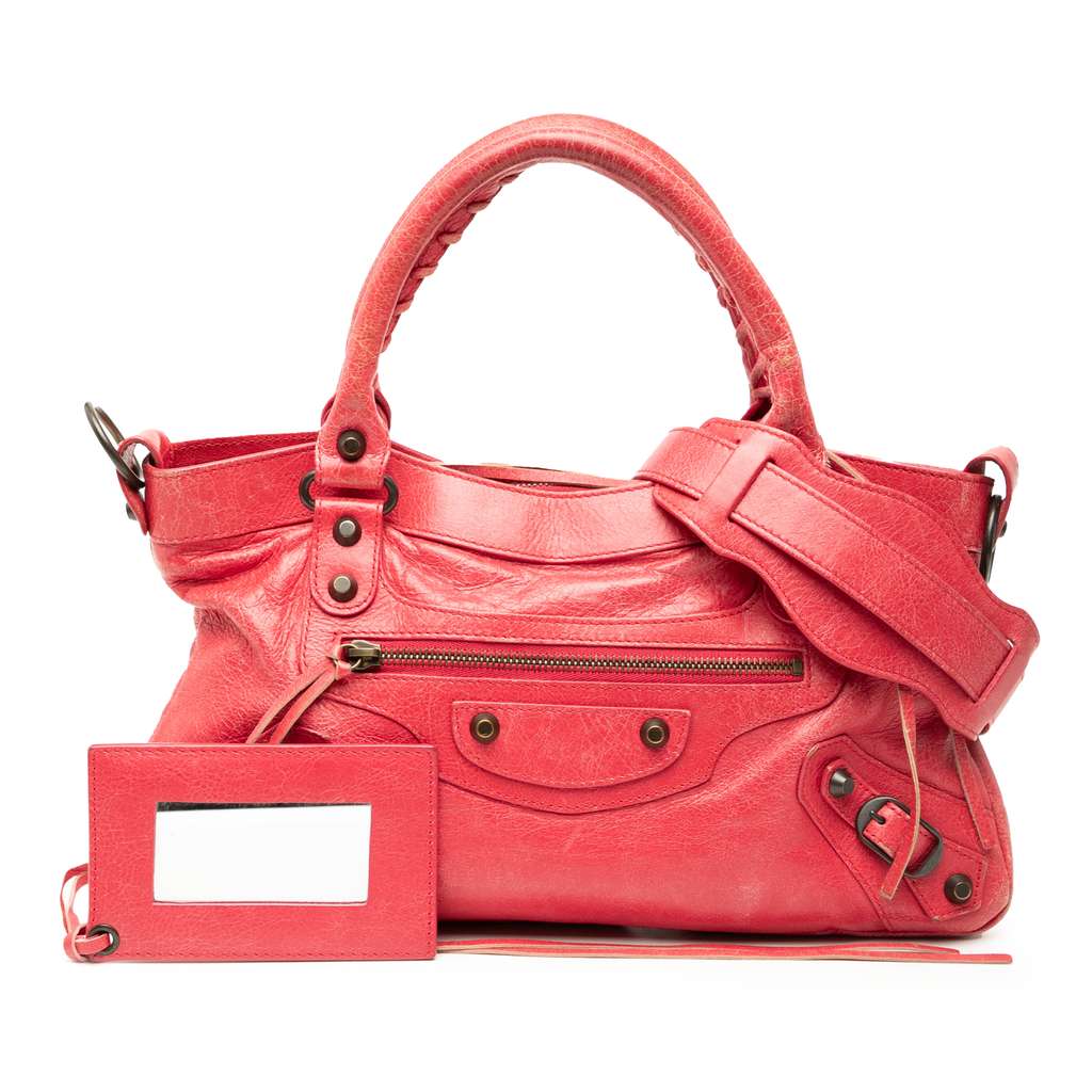 Balenciaga Lambskin Motocross Classic First Satchel - Image 11