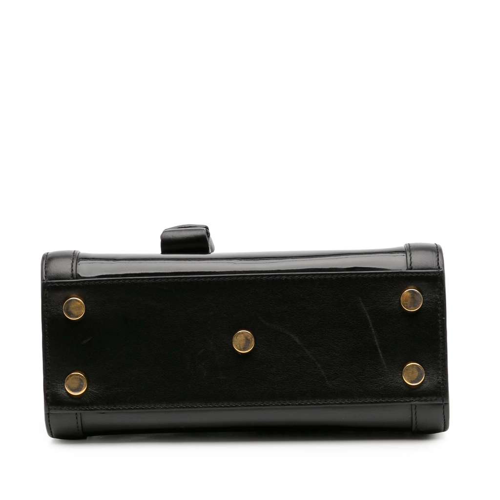 Saint Laurent Nano Patent and Calfskin Sac de Jour Satchel - Image 6