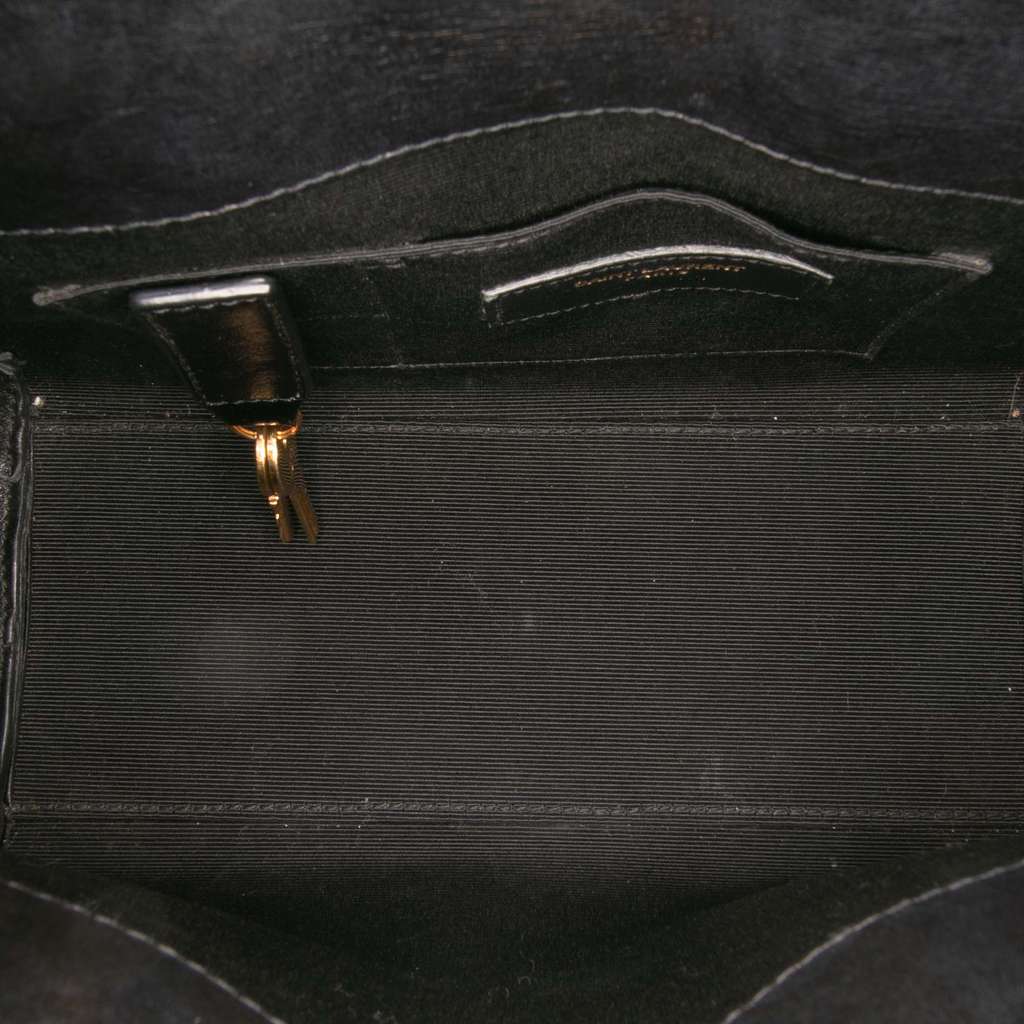 Saint Laurent Nano Patent and Calfskin Sac de Jour Satchel - 4