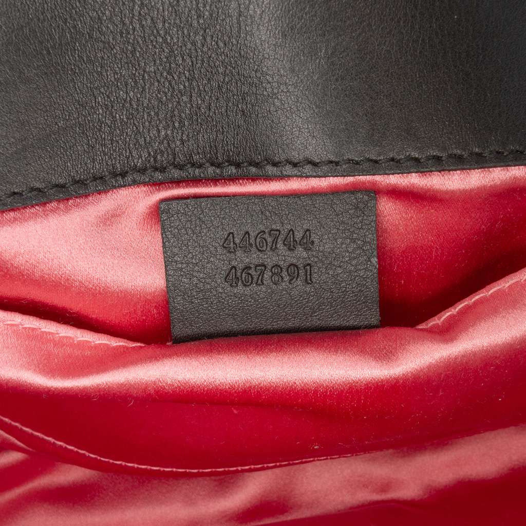 Gucci Small GG Marmont Matelasse Velvet Shoulder Bag - Detail 1