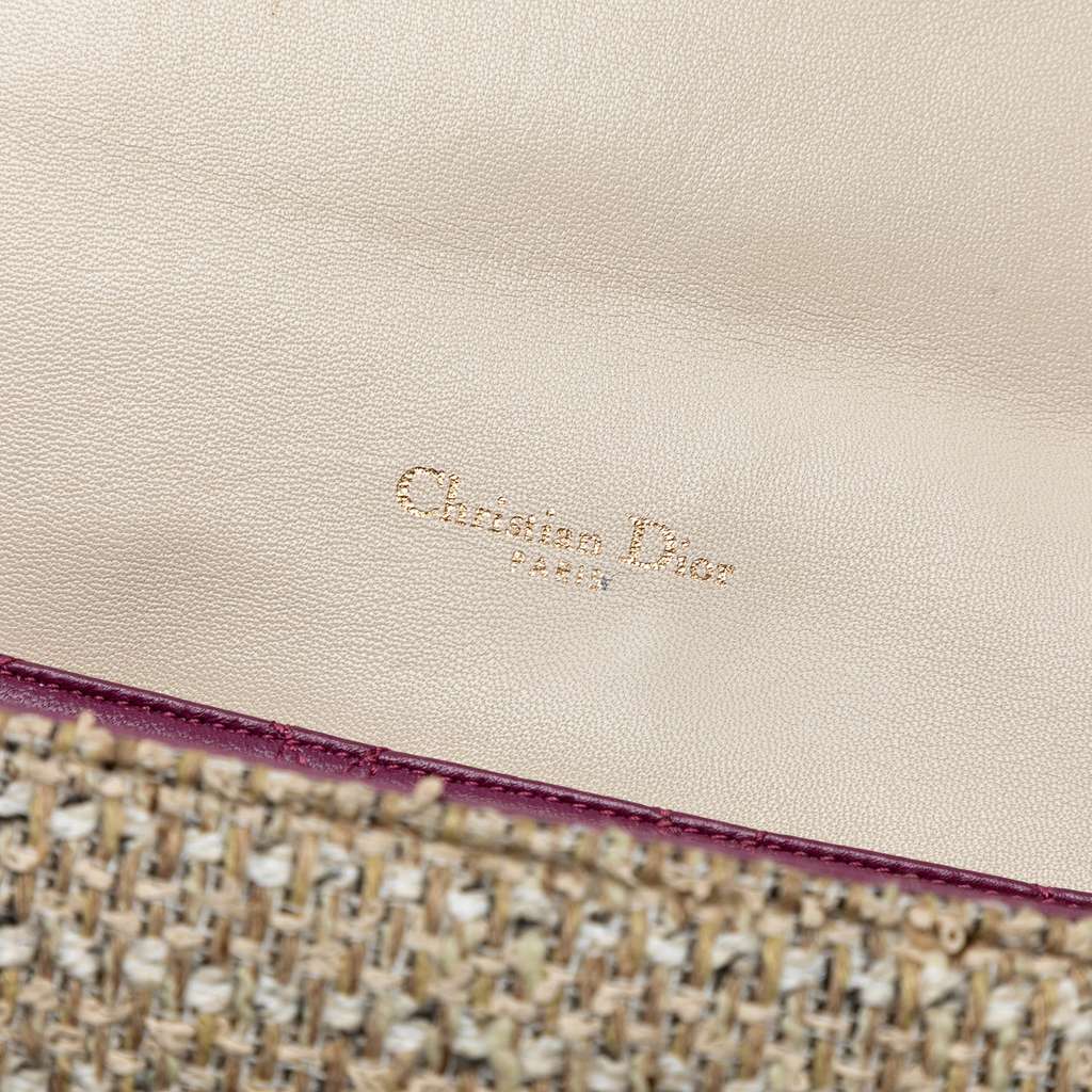 Dior New Rock Tweed and Rhinestones Chain Shoulder Bag - Side view