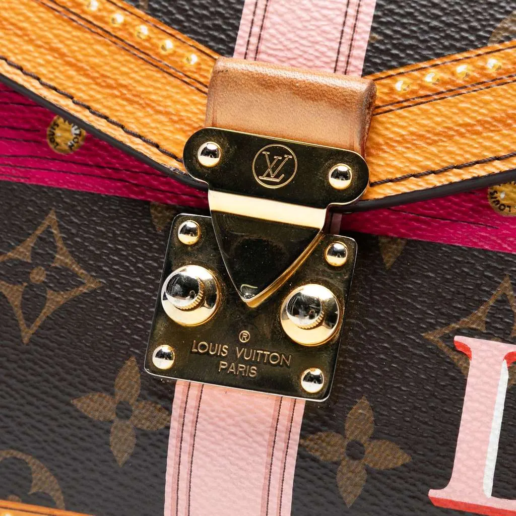 Louis Vuitton Monogram Summer Trunk Pochette Metis Brown Good - Model View