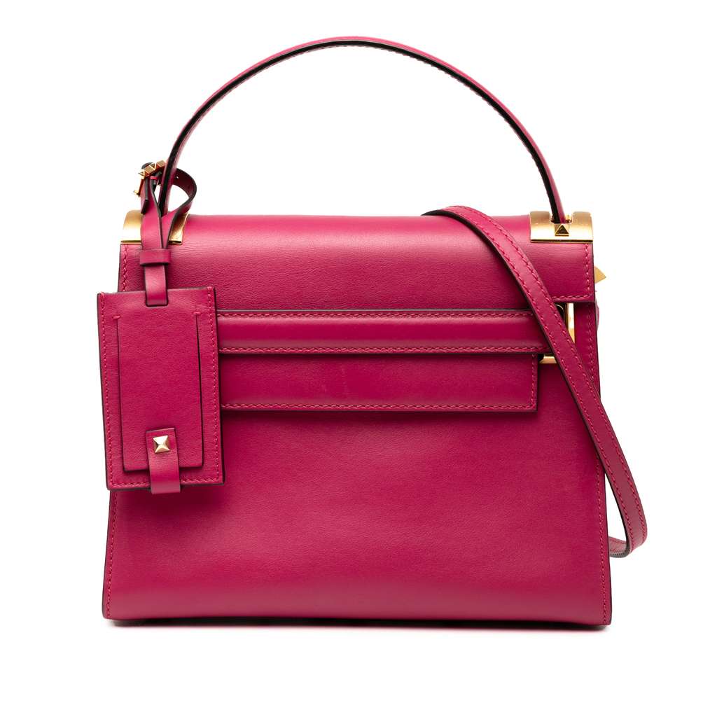 Valentino Small Leather My Rockstud Frame Satchel