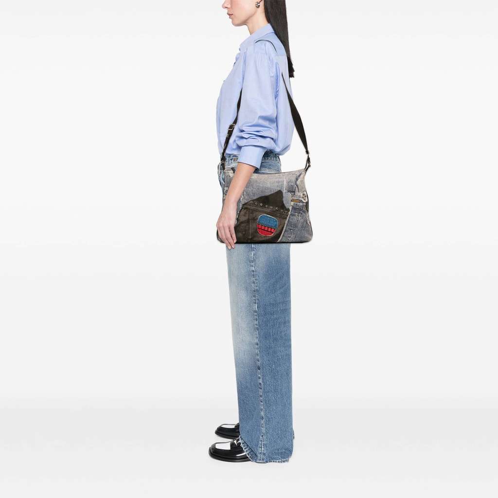 Dior Printed Denim Speedway Crossbody - Image 13