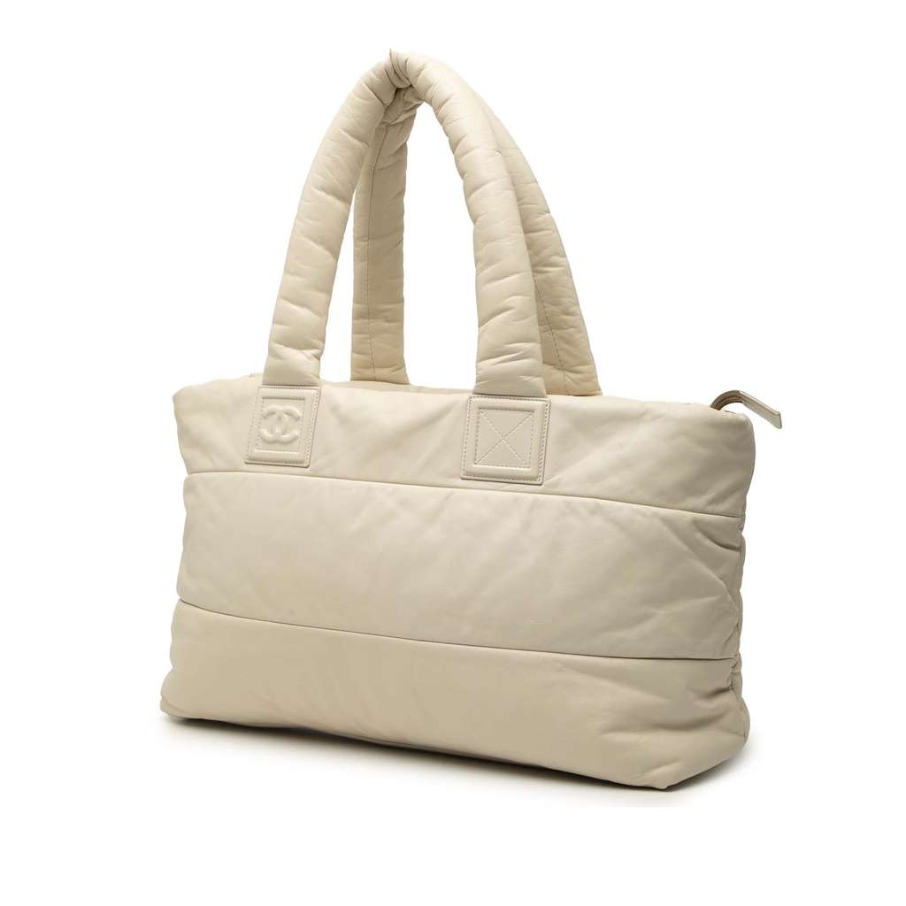 Chanel Medium Lambskin Coco Cocoon Tote - Back view