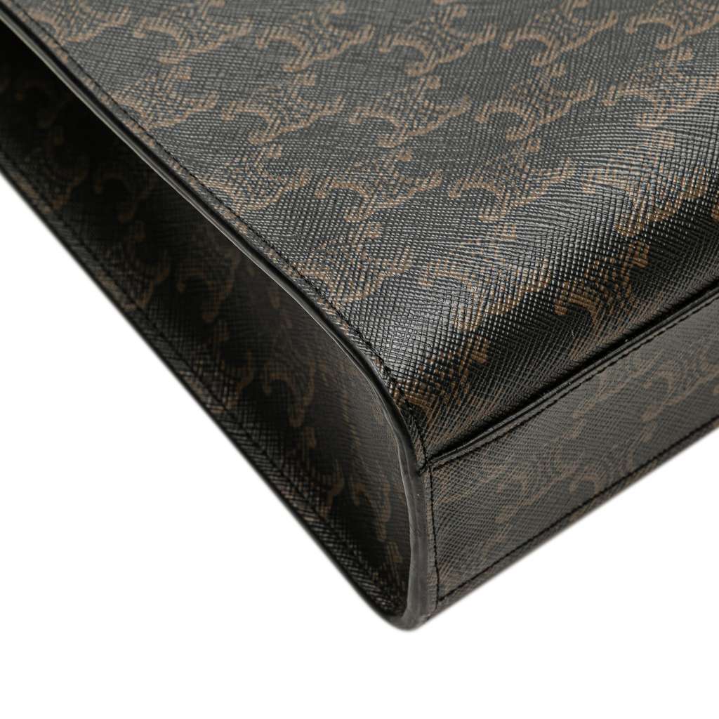 Celine Small Triomphe Coated Canvas Vertical Cabas Tote - Detail 2