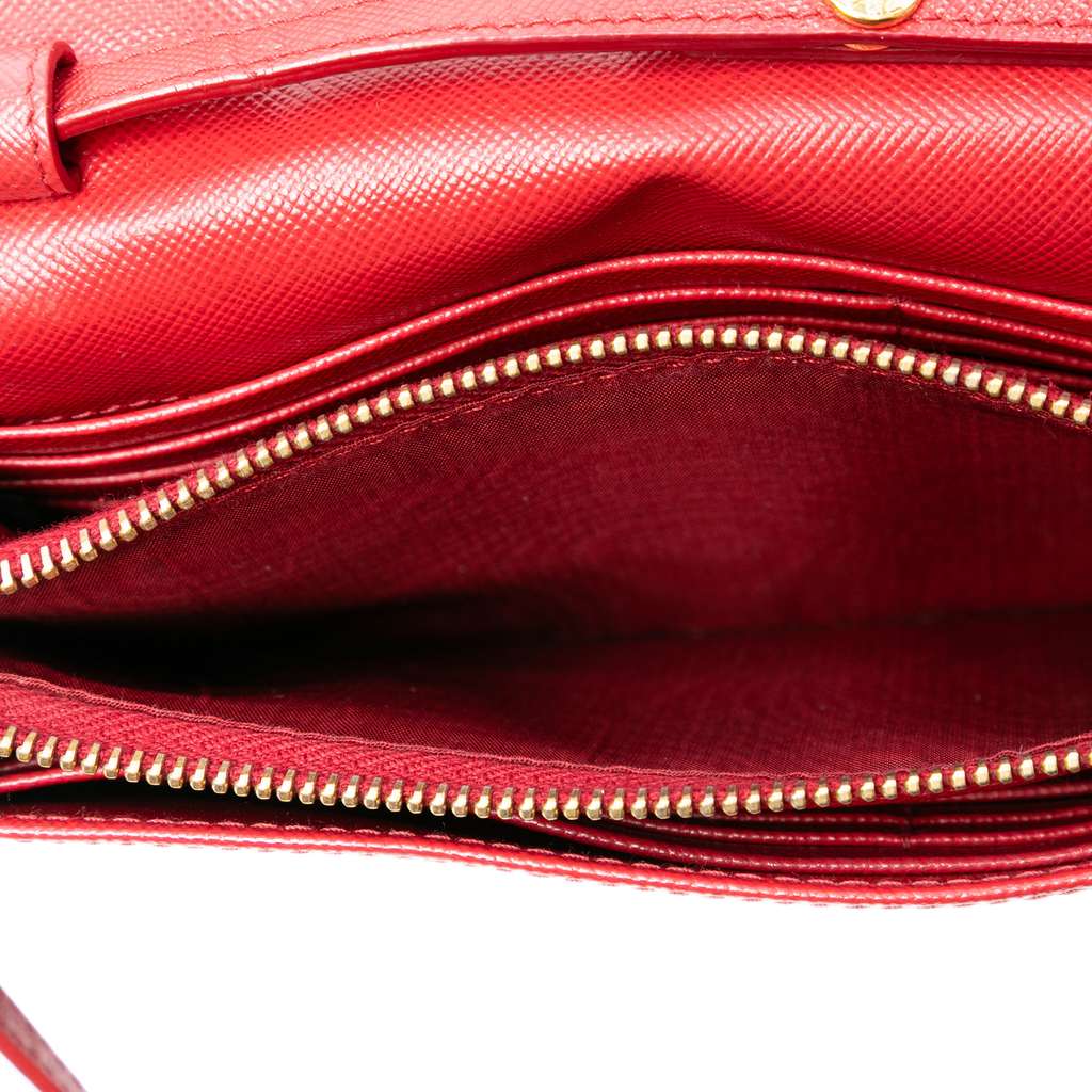 Prada Saffiano Wallet on Strap - 4