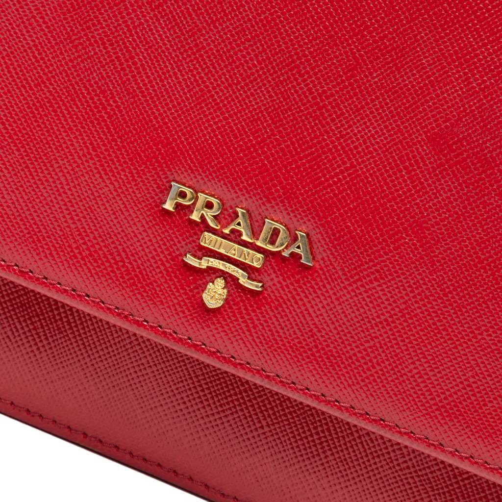 Prada Saffiano Wallet on Strap - Detail 2