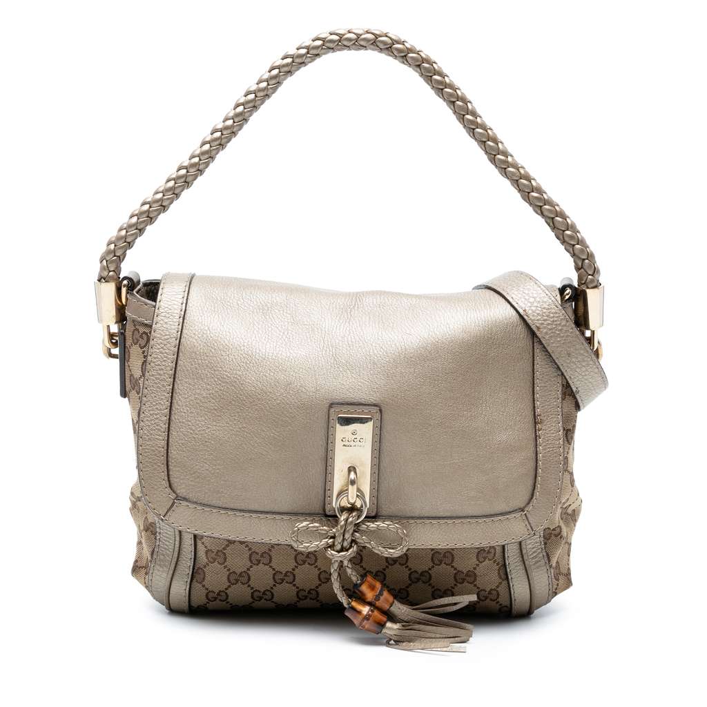 Gucci GG Canvas Bella Flap Satchel