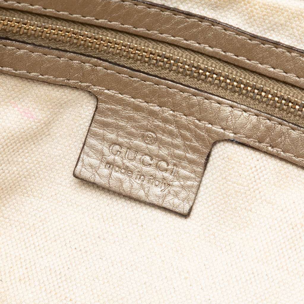 Gucci GG Canvas Bella Flap Satchel - Side view