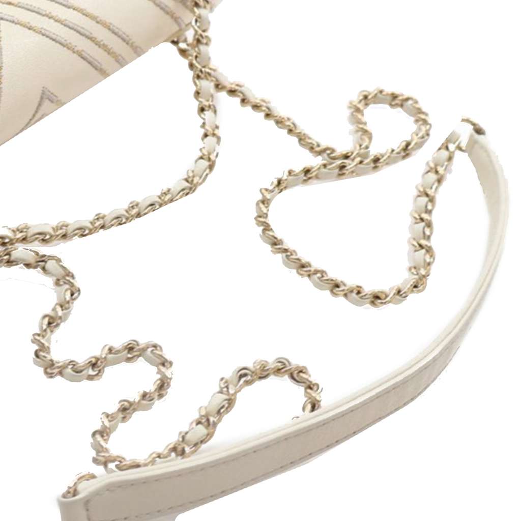 Chanel Small CC Chevron Sheepskin Subtle Flap - Image 16