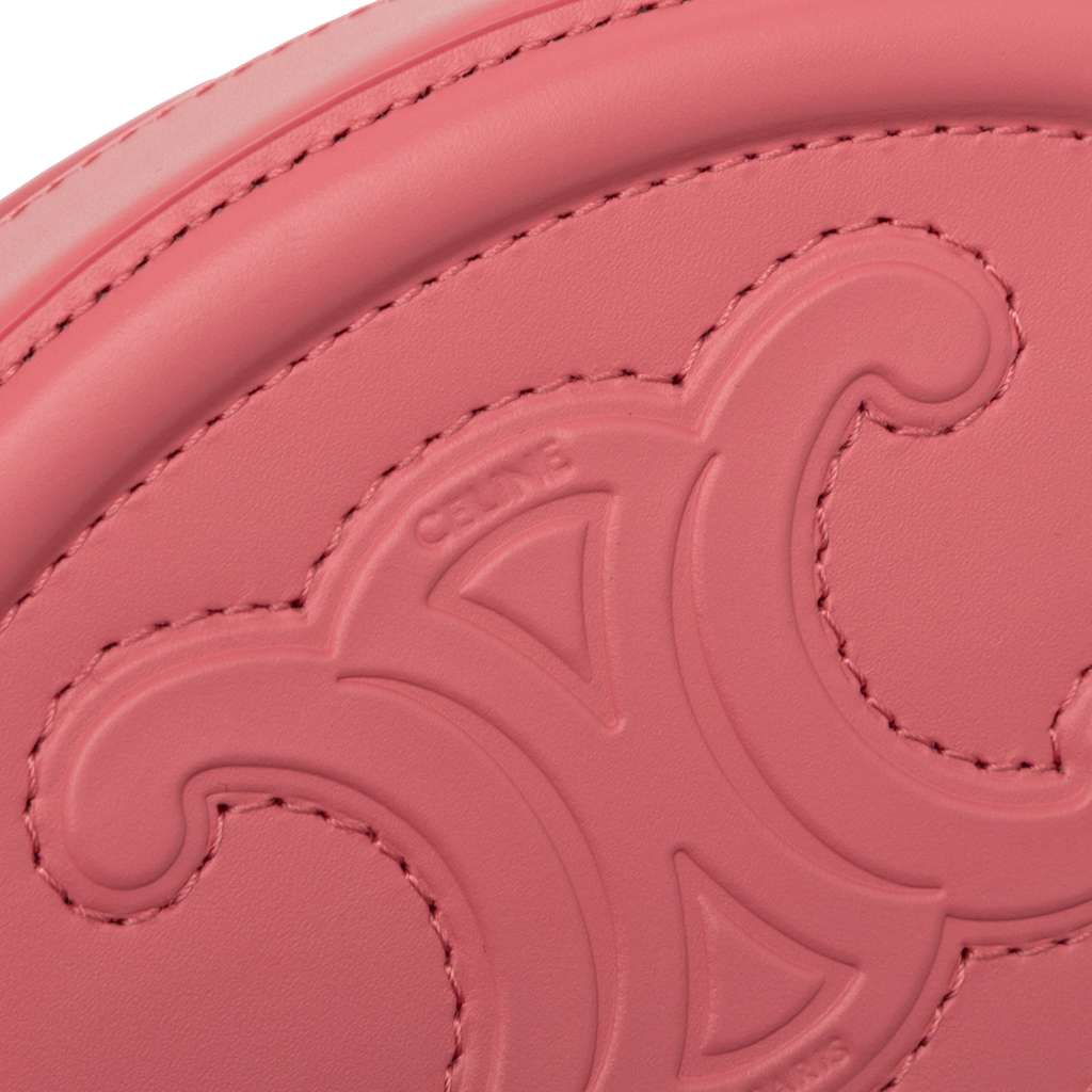 Celine Calfskin Cuir Triomphe Oval Handbag - Side view