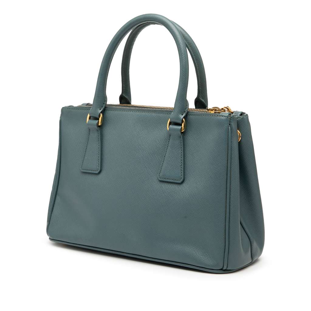 Prada Mini Saffiano Lux Galleria Double Zip Satchel - 2