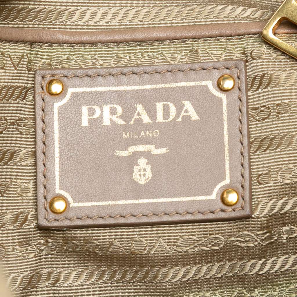 Prada Tessuto Gaufre Satchel - Side view