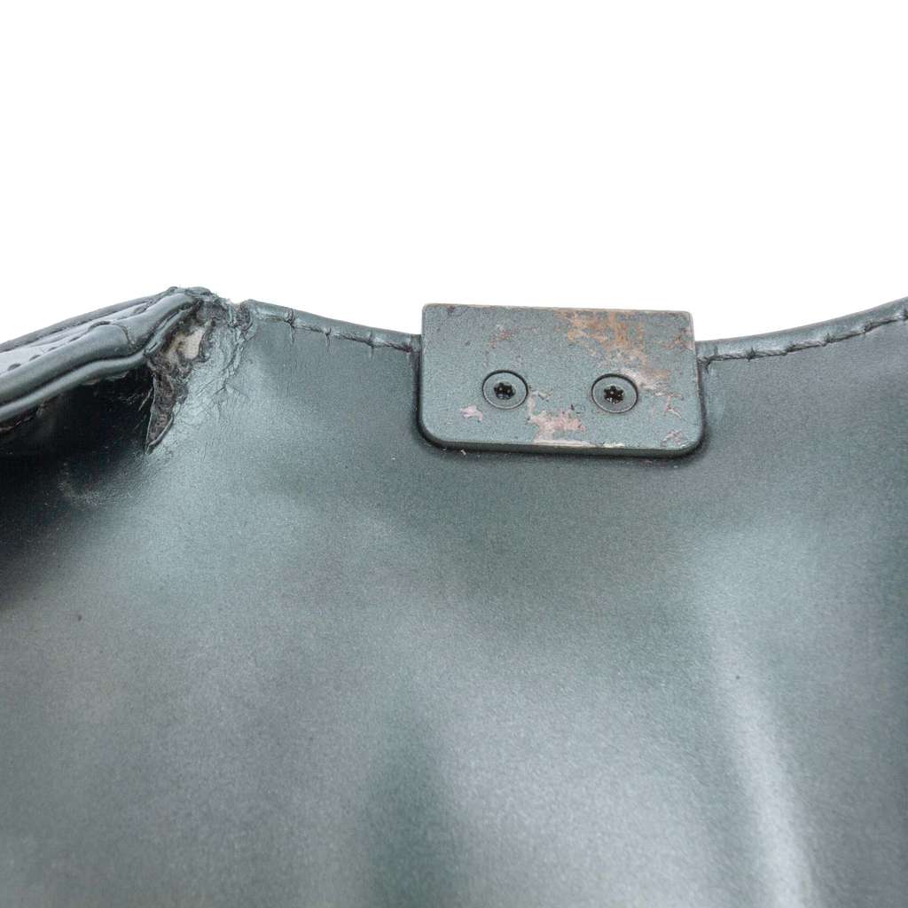 Chanel Old Medium Metallic Lambskin Boy Reverso Flap - Image 11