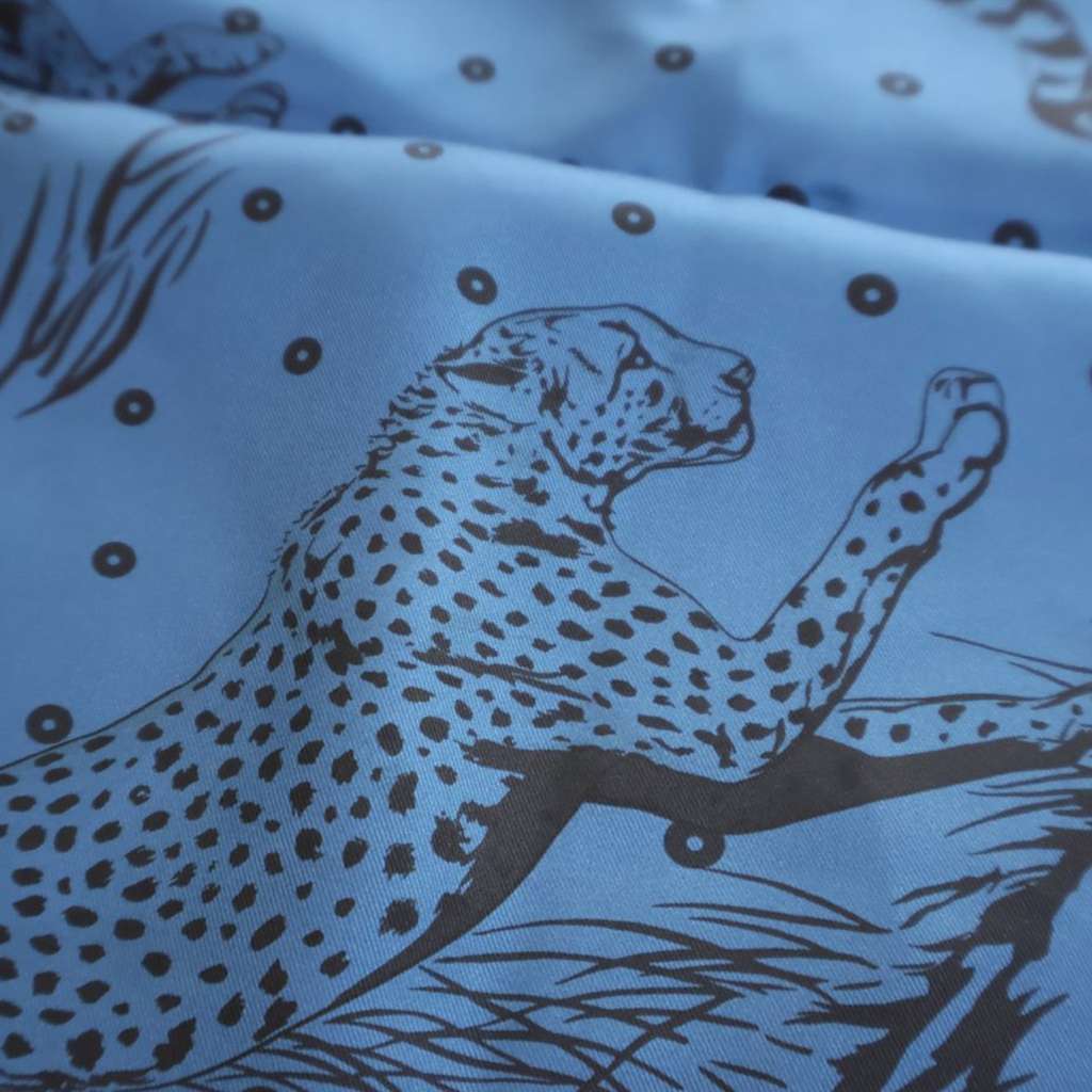 Hermès Guepards Bandana Double Face Silk Scarf - Side view