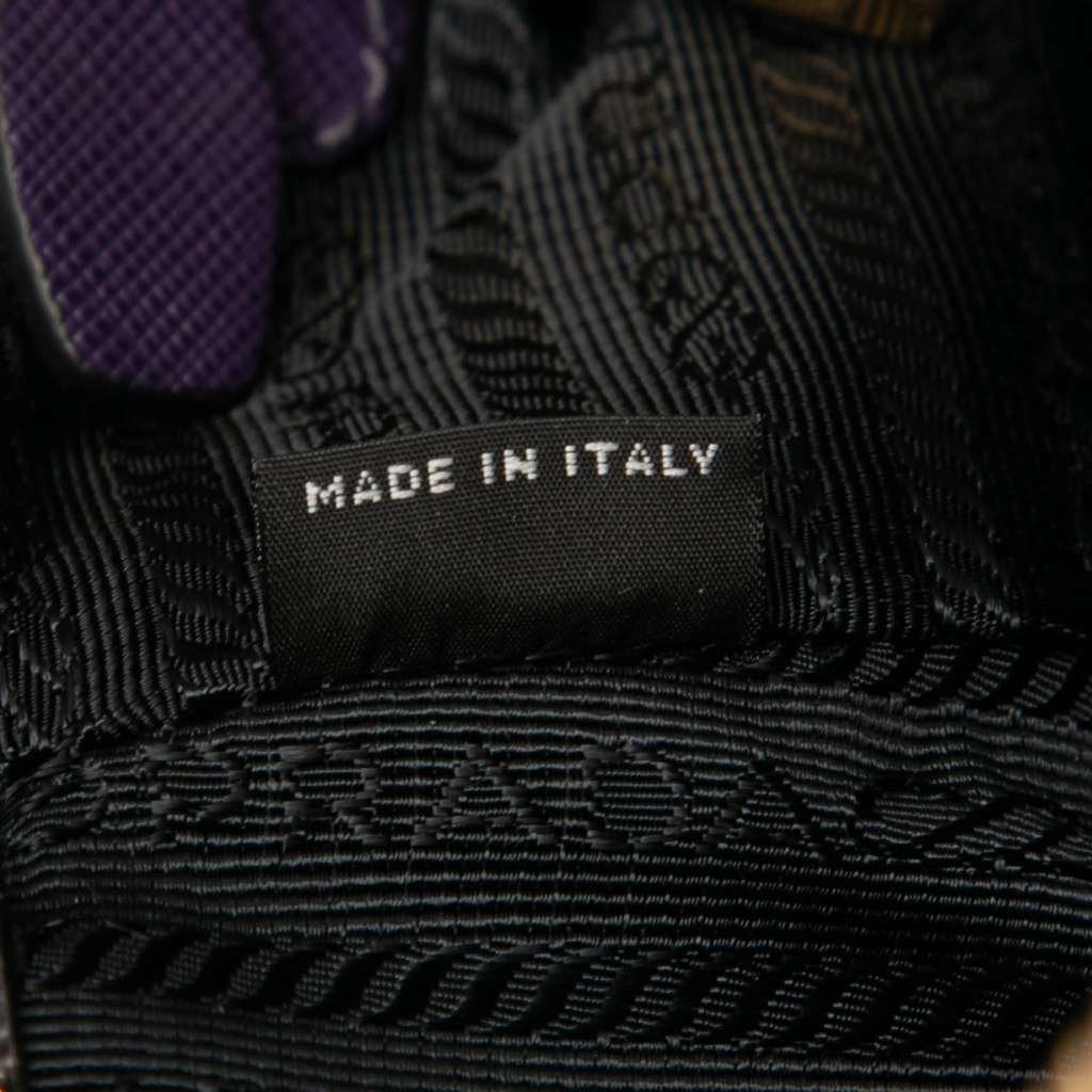 Prada Medium Bicolor Saffiano Lux Galleria Double Zip Satchel - Detail 1