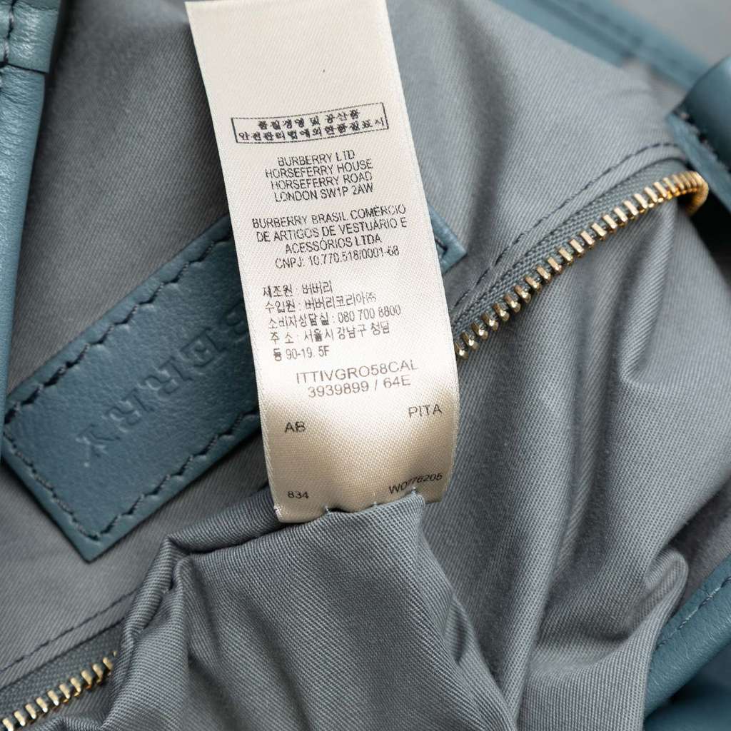 Burberry Small Leather Trimmed Haymarket Check Coated Canvas Canterbury Tote - Detail 1