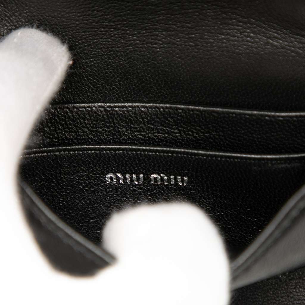 Miu Miu Mini Matelasse Nappa Miu Delice Crossbody - Side view