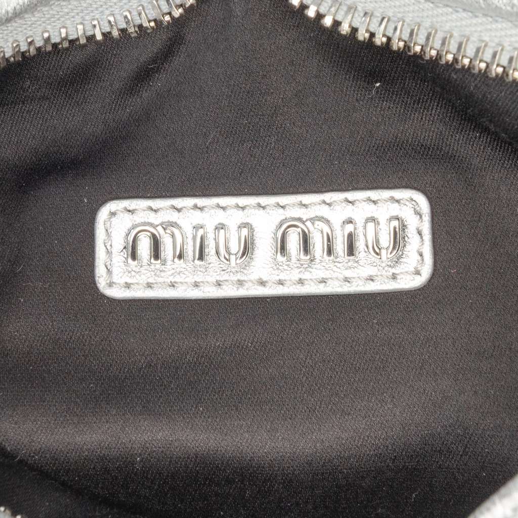 Miu Miu Mini Matelasse Metallic Nappa Wander Bag - Side view