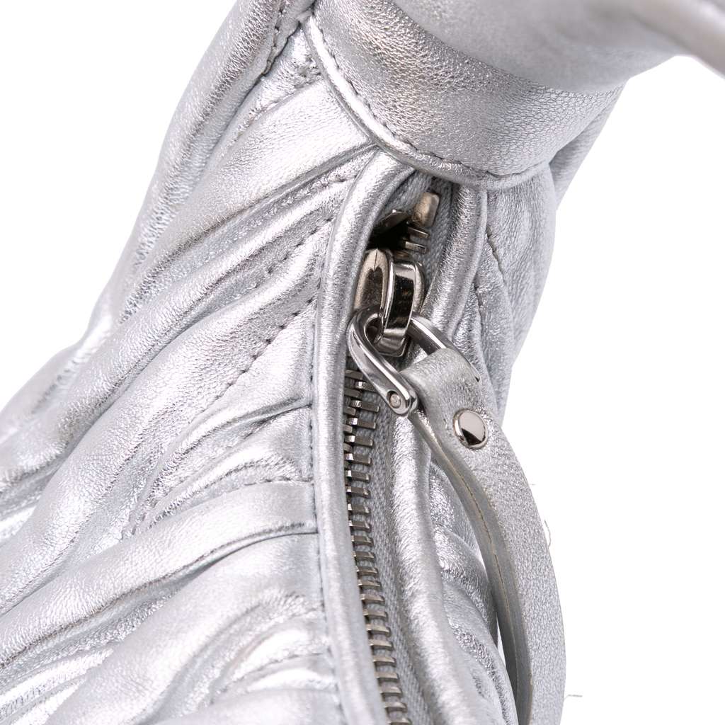 Miu Miu Mini Matelasse Metallic Nappa Wander Bag - Image 10