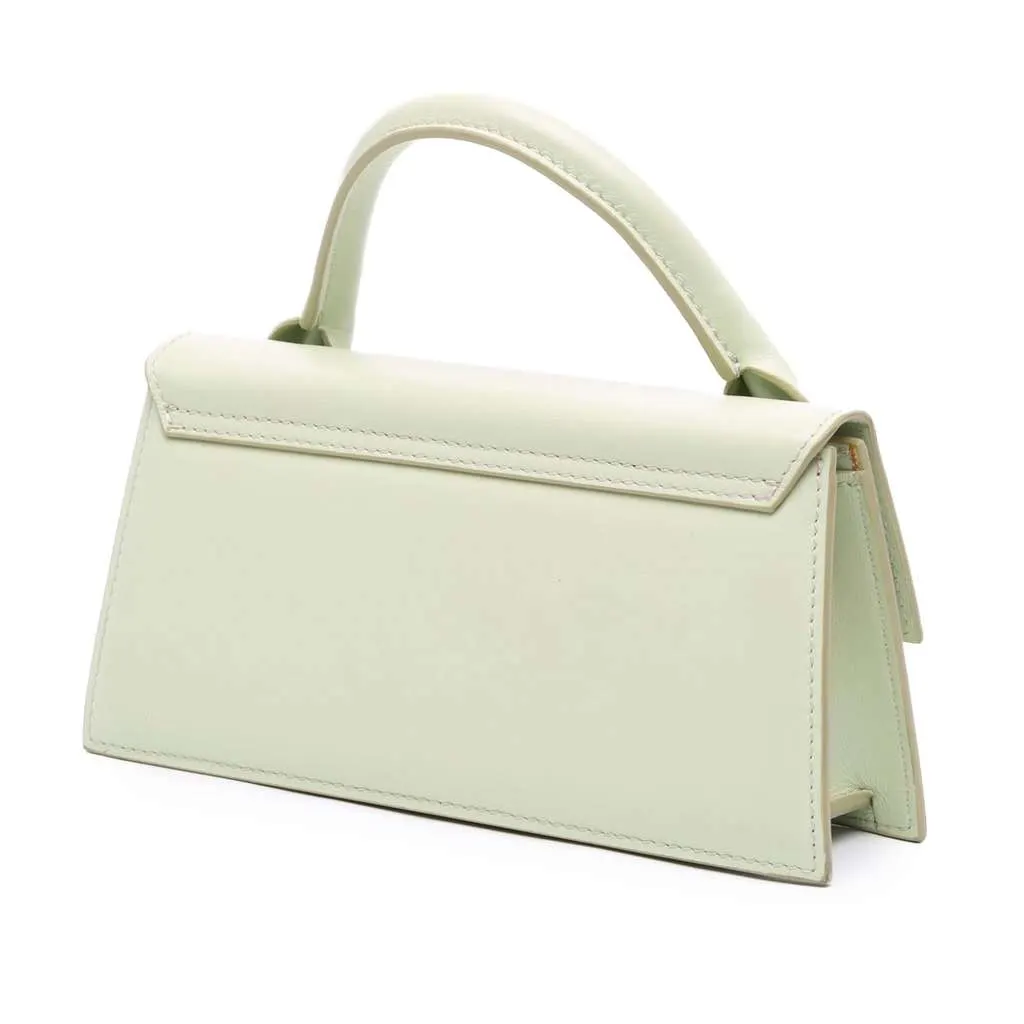 Jacquemus Smooth Calfskin Le Chiquito Long Green Leather Good - Back View