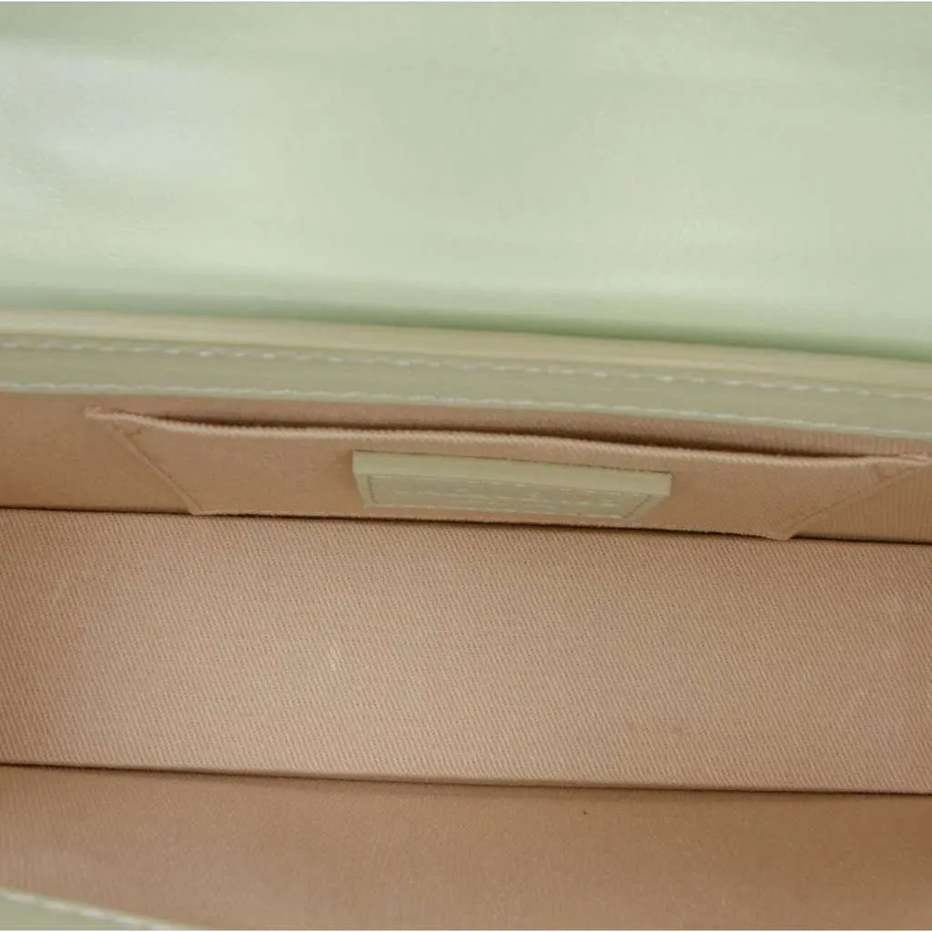 Jacquemus Smooth Calfskin Le Chiquito Long Green Leather Good - Model View