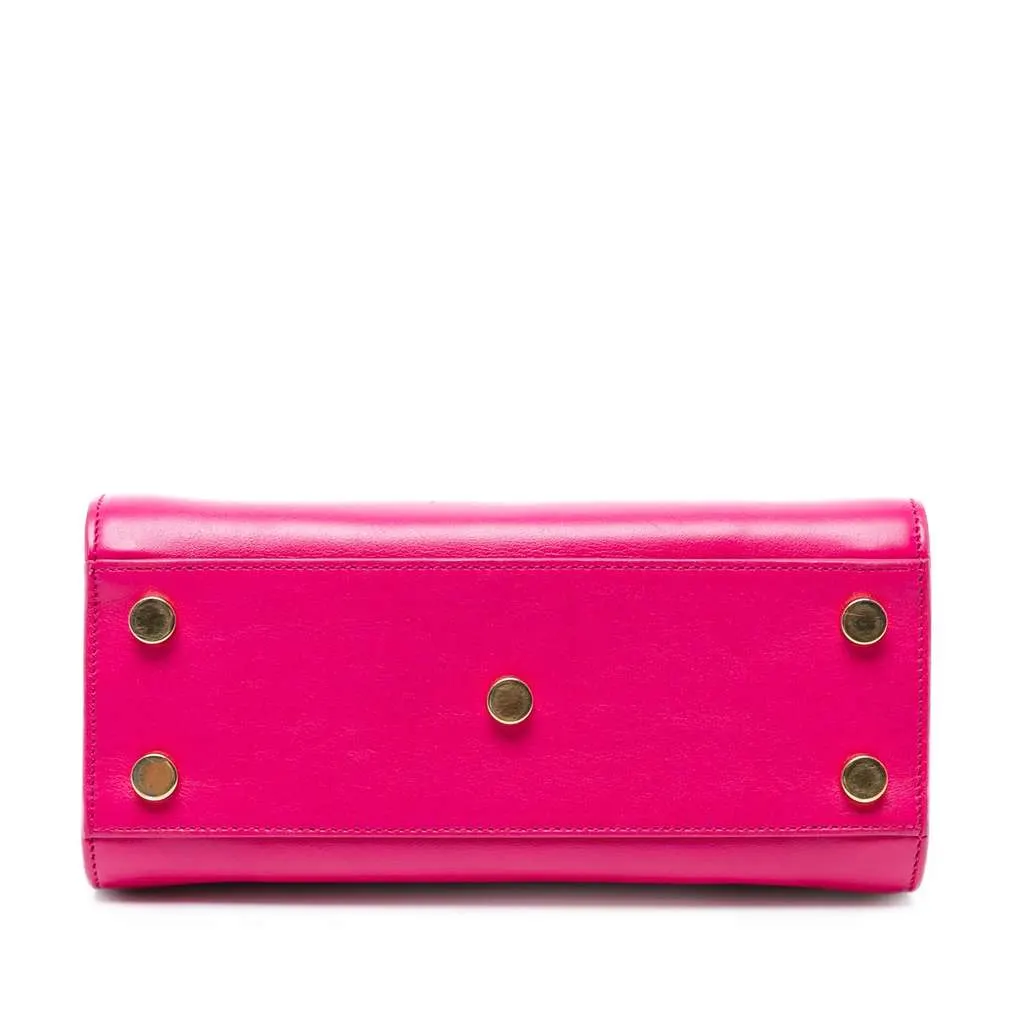 Saint Laurent Nano Leather Sac De Jour Satchel Pink Leather Good - Inside View