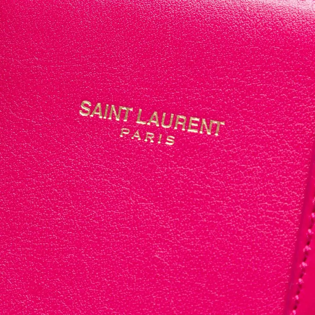 Saint Laurent Nano Leather Sac De Jour Satchel Pink Leather Good - Box View