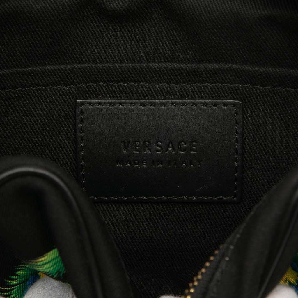 Versace Logo Canvas Beverly Palm Miami Crossbody - Side view