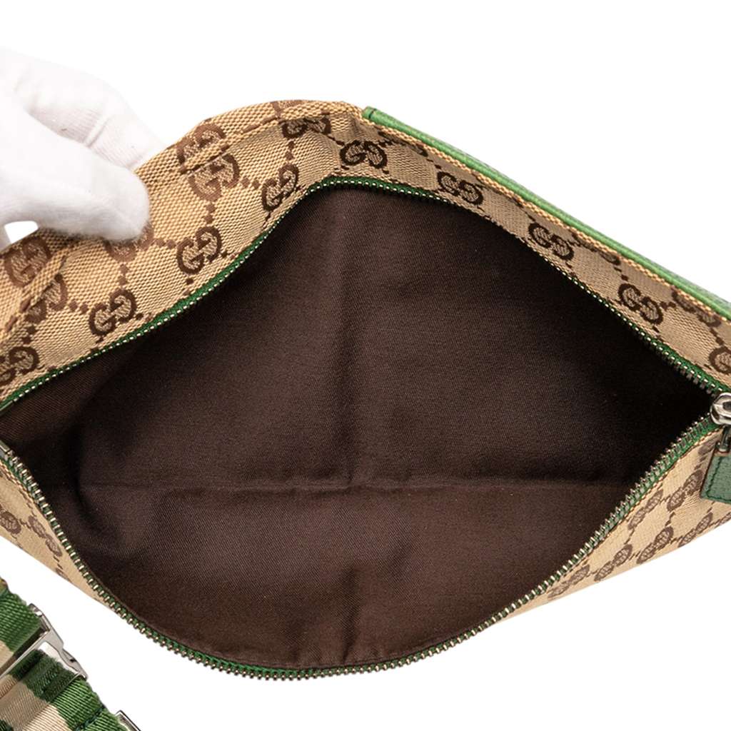 Gucci GG Canvas Web Double Pocket Belt Bag - 4