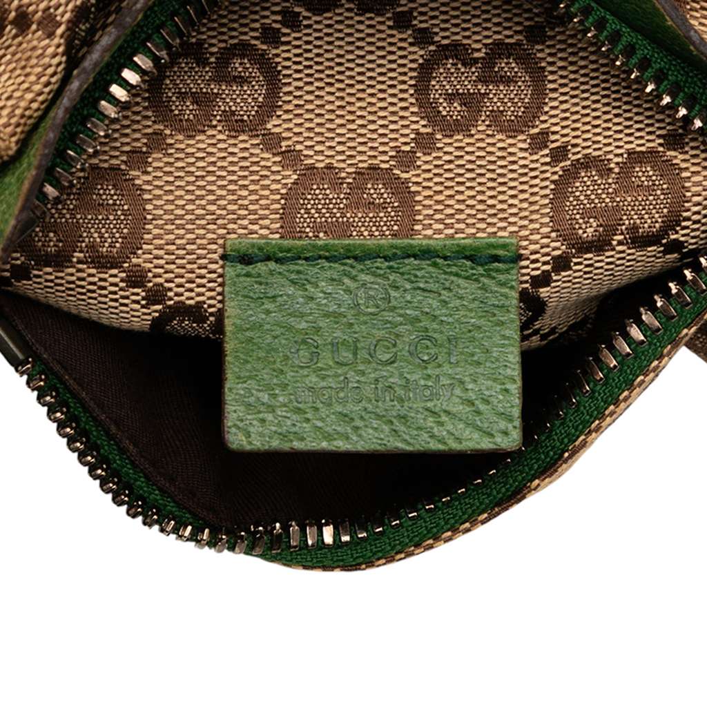 Gucci GG Canvas Web Double Pocket Belt Bag - Side view