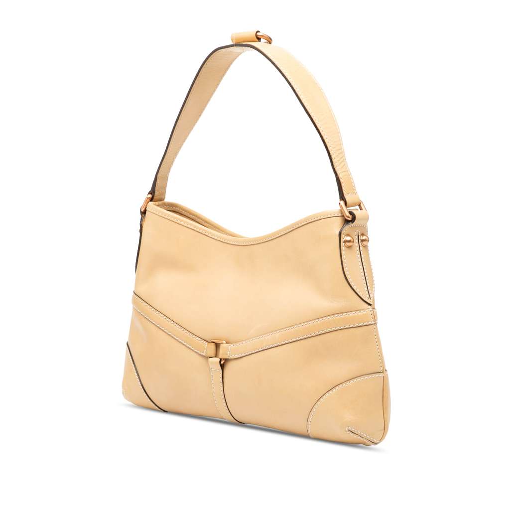 Gucci Leather Reins Shoulder Bag - Back view