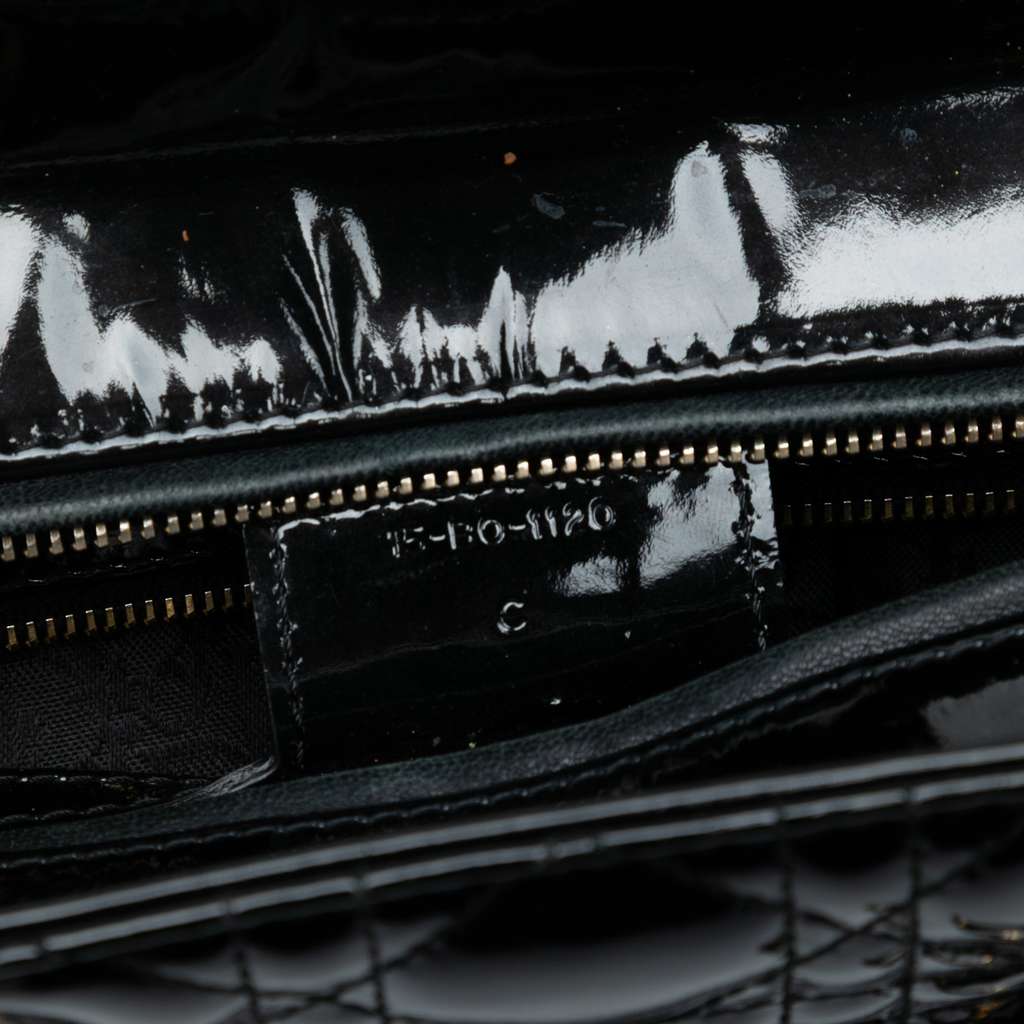 Dior Large Patent Cannage Lady Dior - Detail 1