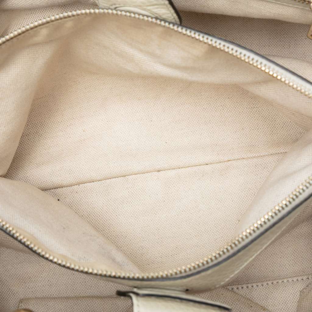 Gucci Medium Calfskin Bamboo Shopper Satchel - 4