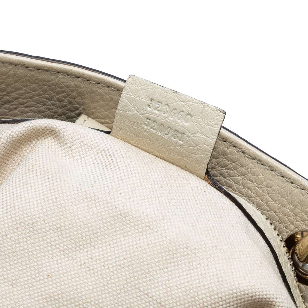 Gucci Medium Calfskin Bamboo Shopper Satchel - Detail 1