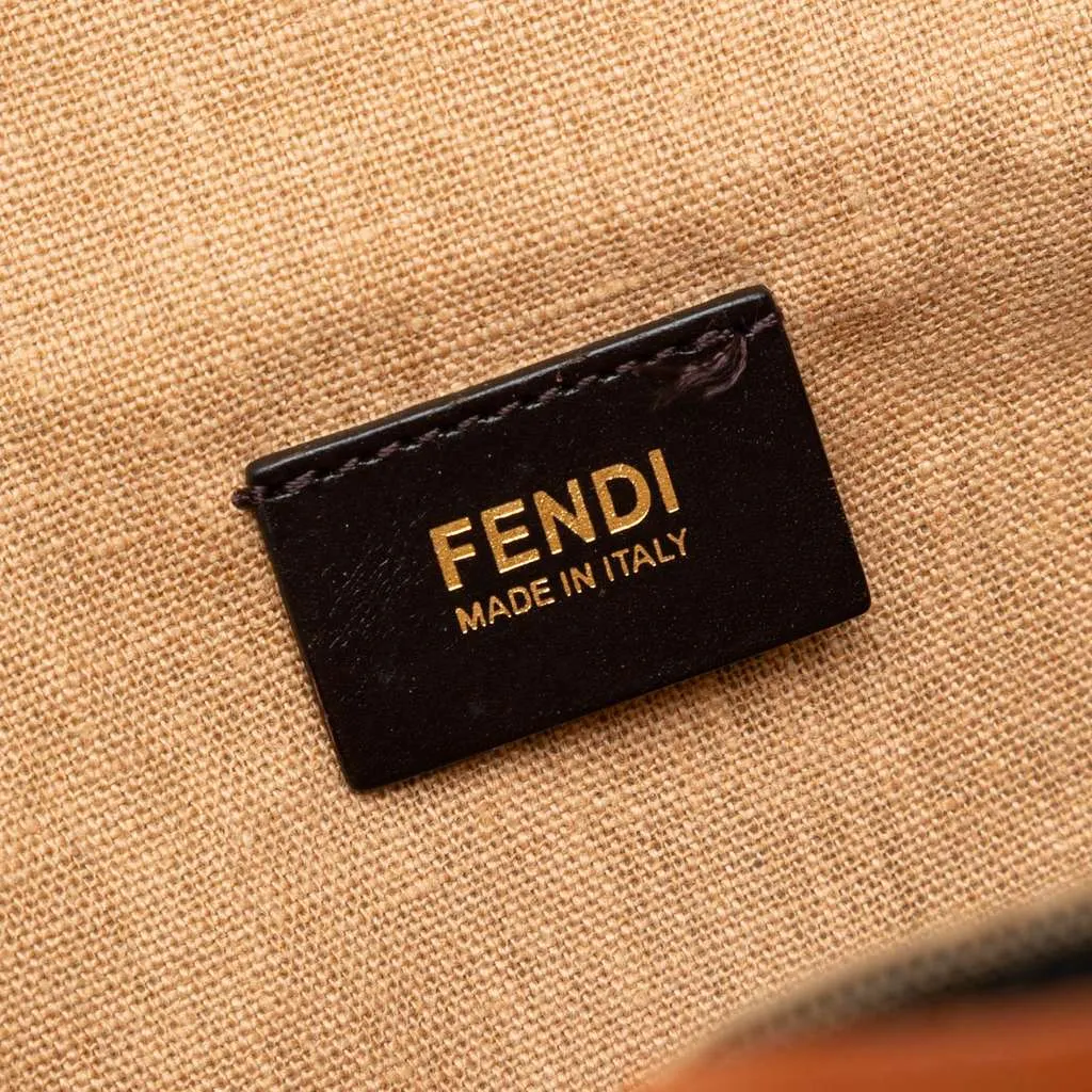 Fendi Zucca Canvas Shopping Tote Brown Canvas Good - Box View