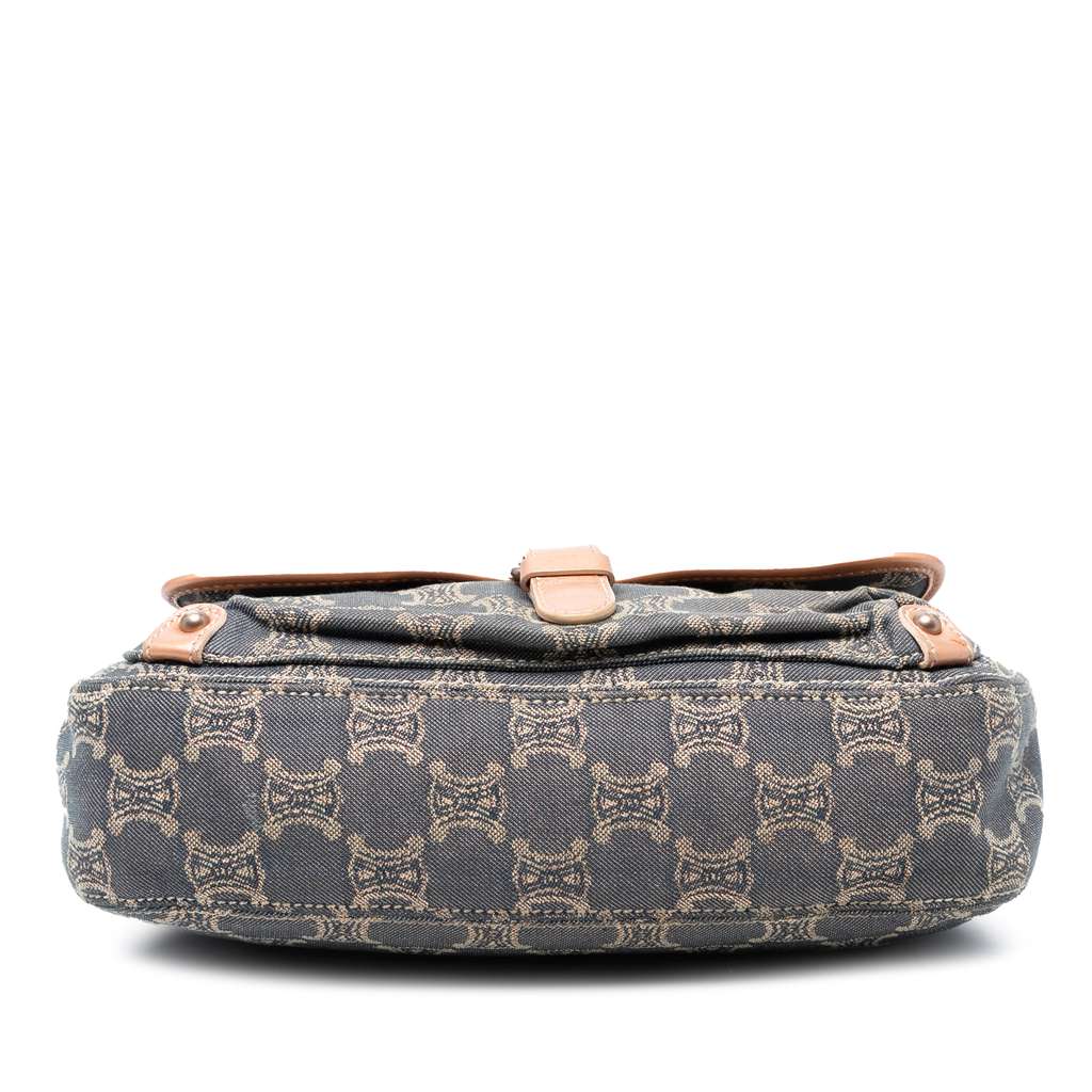 Celine Macadam Denim Shoulder Bag - Image 6