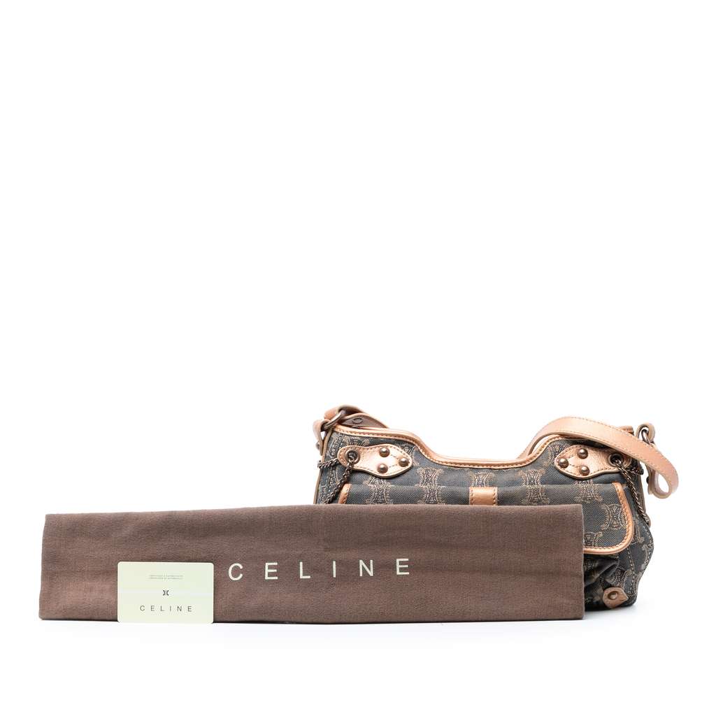 Celine Macadam Denim Shoulder Bag - Image 10