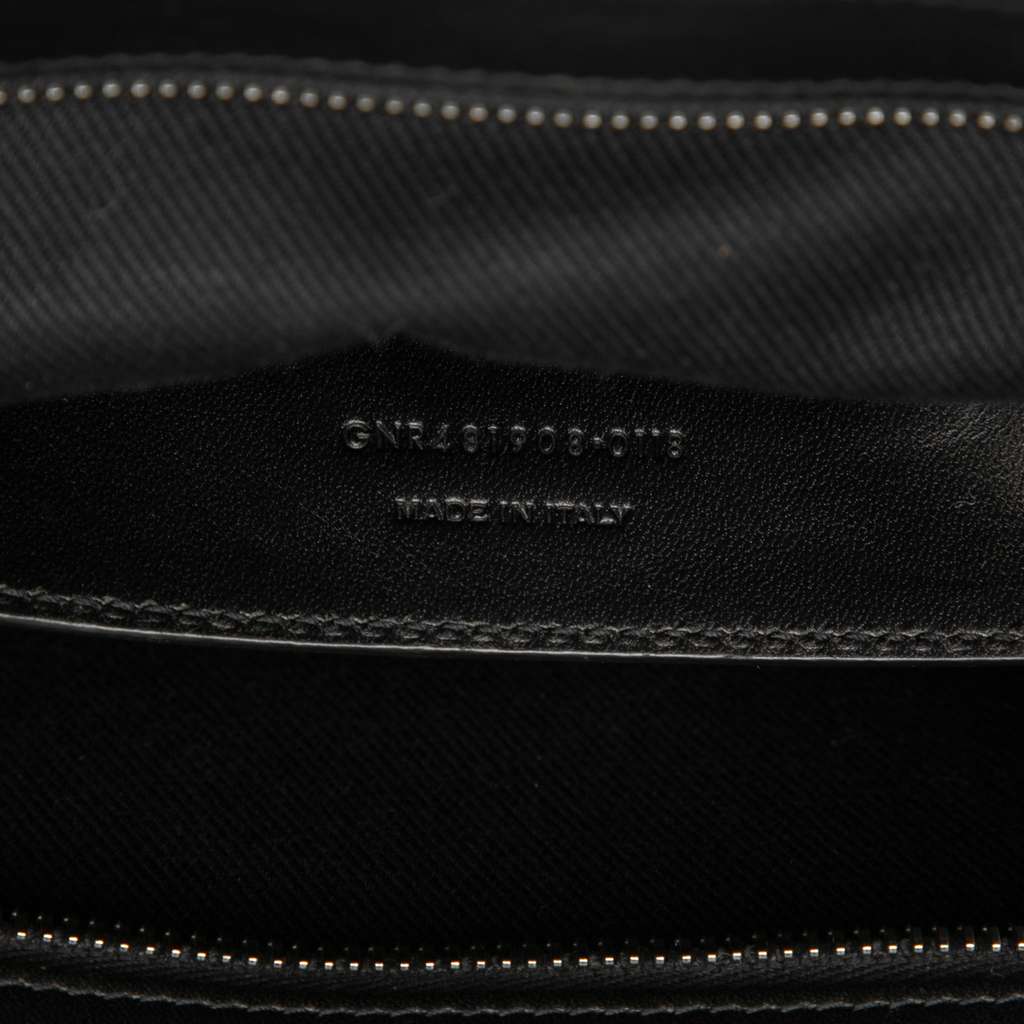 Saint Laurent Small Woven Trimmed Leather Downtown Cabas Satchel - Detail 1