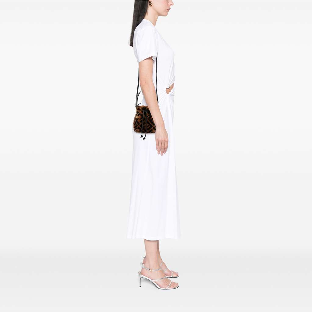 Fendi Mini Zucca Shearling Mon Tresor Bucket Bag - Image 15