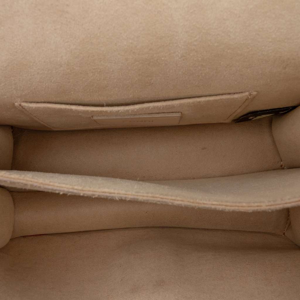 Fendi Small Scalloped Leather Kan I Crossbody - 4