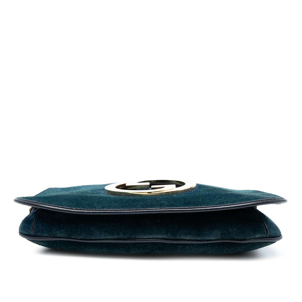 Gucci Small Suede Blondie Chain Satchel - Image 6