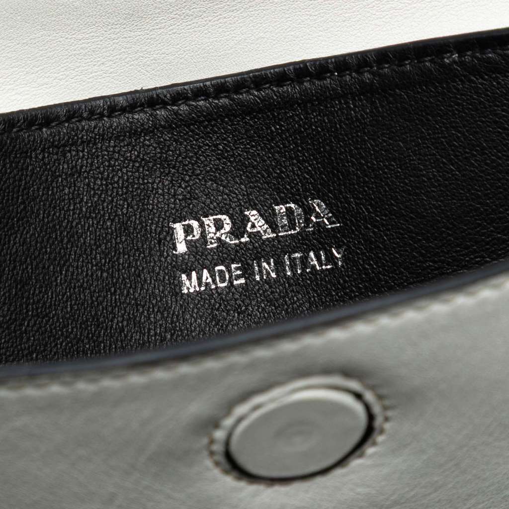 Prada Large City Calf Double Satchel - Side view